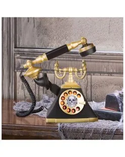 Spukendes Antik Telefon Animatronic 5 Spukendes Antik Telefon Animatronic -Halloween Tischdekoration Geschaft spukendes vintage telefon animatronic spooky vintage tabletop telephone halloween animatronic 52637 02