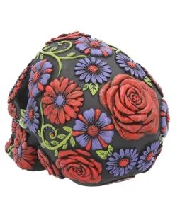 Sugar Skull Mit Blütenmuster -Halloween Tischdekoration Geschaft sugar skull mit blueten ornament sugar skull mit bluetenmuster sugar bloom skull 39199 04