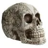 Totenkopf Mit Rosendesign -Halloween Tischdekoration Geschaft totenkopf mit rosenmuster skull with roses totenschaedel gothic dekoration 27818