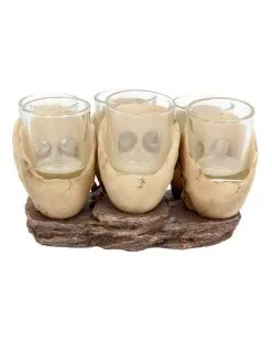 Totenschädel Schnapsglas Set 6 St. -Halloween Tischdekoration Geschaft totenkopf schnapsglas set totenschaedel schnapsglaeser skull shot glass set 50743 04