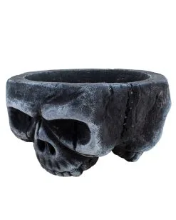 Totenschädelschale Mit Led Totenkopf Deko Set -Halloween Tischdekoration Geschaft totenkopfschale mit led totenschaedel deko set skull bowl w led skull deco set 51762 03