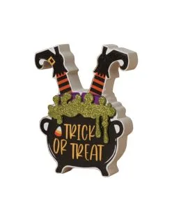 Hexenkessel Aufsteller Trick Or Treat 12cm