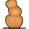 Trick Or Treat Kürbis Tischaufsteller -Halloween Tischdekoration Geschaft trick or treat kuerbis tischdekoration trick or treat pumpkin tabletop sign halloween deko 51525 01