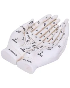 Weiße Chiromantie-Hände Teelichthalter -Halloween Tischdekoration Geschaft weisse handlese haende kerzenhalter weisse chiromantie haende teelichthalter 51058 05