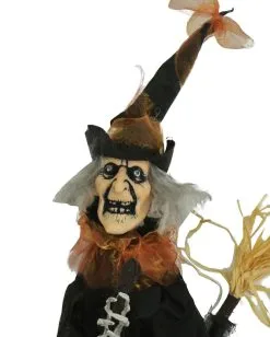 Strampelnde Hexe Hängefigur -Halloween Tischdekoration Geschaft zappelnde hexe haengefigur kicking witch hanging prop halloween deko 54107 02
